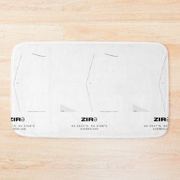 Item preview, Zira Azerbaijan Minimalist Map Coordinates designed and sold by RM-Journey.