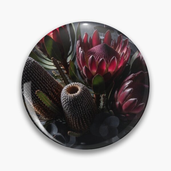 Item preview, Midnight Protea - Exotic Floral Arrangement Art designed and sold by nhk999.