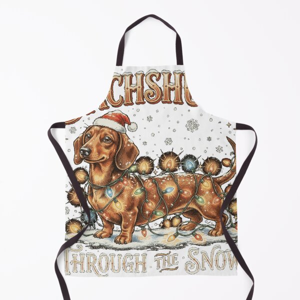 Item preview, Dachshund Through The Snow — Funny Christmas Dachshund in Lights Oversized T-Shirt designed and sold by LoveyBug78.