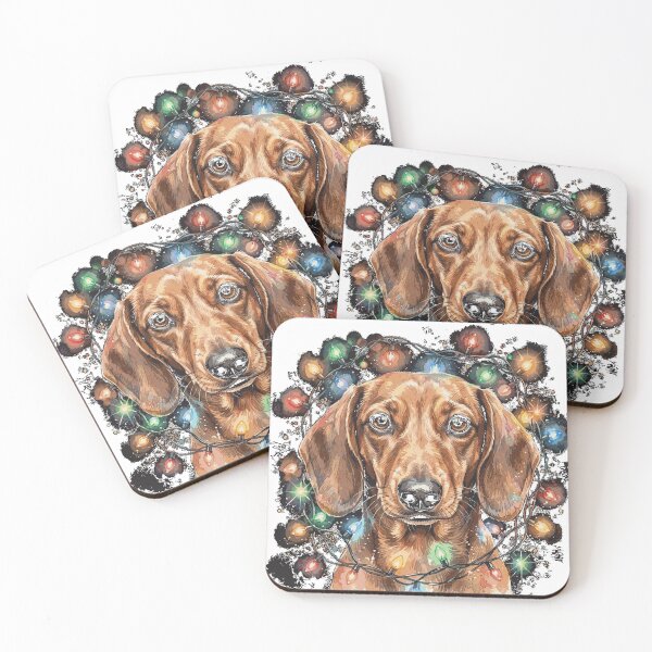 Item preview, Dachshund with Christmas Lights Classic T-Shirt (2) designed and sold by shop-insider.