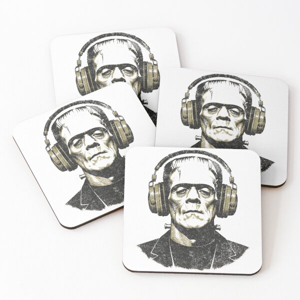 Item preview, Frankenstein Headphones – Vintage Monster Music designed and sold by Nacho Average Designs.