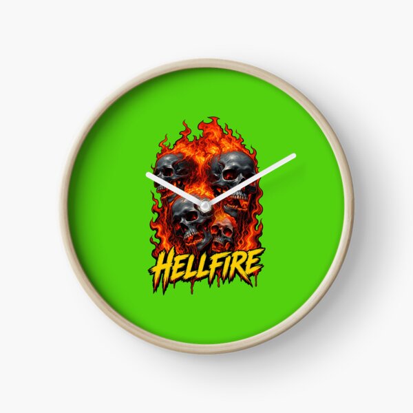 Item preview, Hellfire Flaming Skull Horror Graphic designed and sold by TeeZingShop.