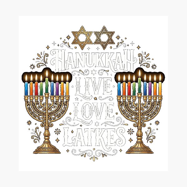 Item preview, Funny Live Love Latkes Hanukkah Menorah Candle Essential T-Shirt designed and sold by gidget-gadget.