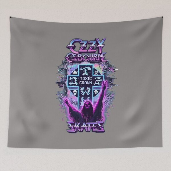 Item preview, Ozzy Osbourne Two Dog Skates Metal Cross T-Shirt-50 designed and sold by JiovaniMines.