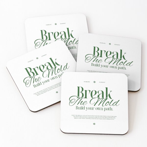 Item preview,  Break the Mold – Build Your Own Path | Green Vintage Typography designed and sold by MindMess Studio.