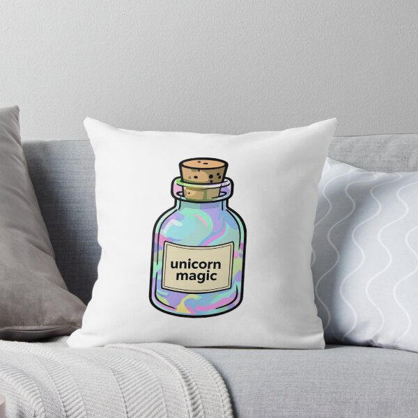 Item preview, Whimsical Unicorn Magic Potion Bottle Cartoon Sticker – Pastel Rainbow Fantasy Kawaii Art designed and sold by FestivityFinds.