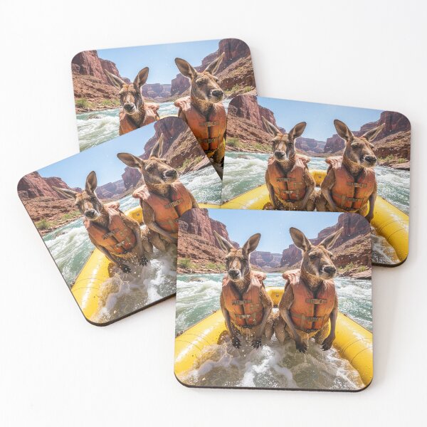 Item preview, Kangaroos Swamp Their Raft in Colorado River designed and sold by Tridentulus.