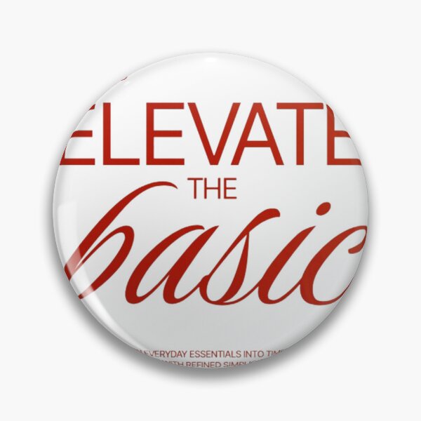 Item preview, Elevate the Basic – Red Minimalist Typography Design designed and sold by MindMess Studio.