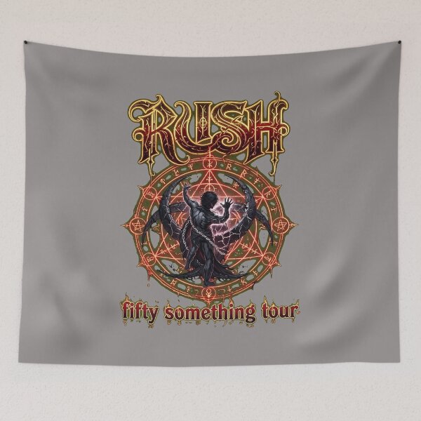 Item preview, RUSH Fifty Something Tour Rock Music Tribute Graphic-79 designed and sold by mickivandy.