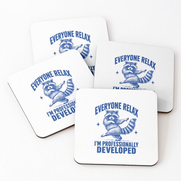 Item preview, Blue Dancing Raccoon with Workplace Humor designed and sold by DaphoLatara.