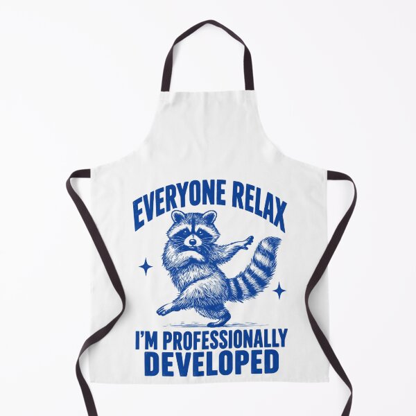 Item preview, Blue Dancing Raccoon with Workplace Humor designed and sold by DaphoLatara.