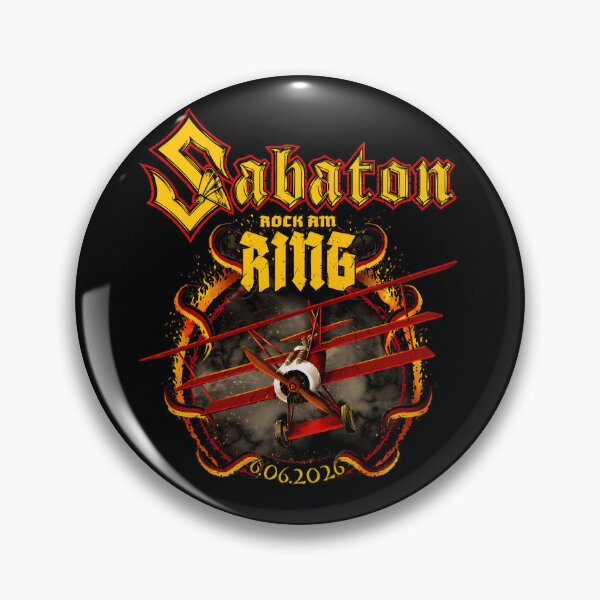 Item preview, Sabaton Rock am Ring Biplane Flame Metal designed and sold by Fan-7thers.