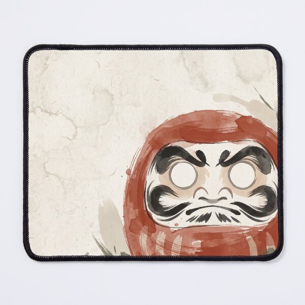 Item preview, Daruma Doll Blank Eyes Before the Wish Japandi Ink Art Good Luck Charm New Year Decor designed and sold by WabiSabiEssence.