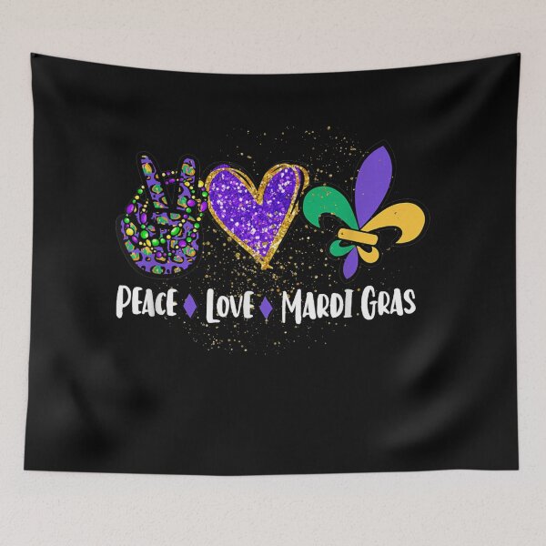 Item preview, Peace Love Mardi Gras designed and sold by Laddyndust.