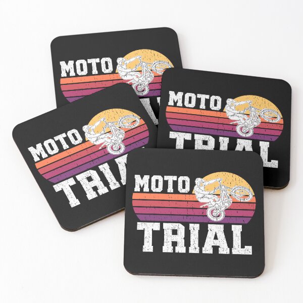 Item preview, Moto Trial Vintage Sunset Motorcycle Trials Rider designed and sold by Jt41.