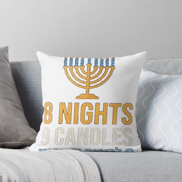 Item preview, 8 Nights, 9 Candles, 0 Leftover Latkes Funny Hanukkah Oversized T-Shirt designed and sold by MattiaDedo.