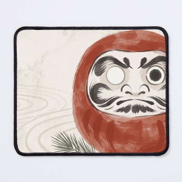 Item preview, Daruma Doll One Eye Painted Wish Made Japandi Ink Art Good Luck Charm New Year Decor designed and sold by WabiSabiEssence.