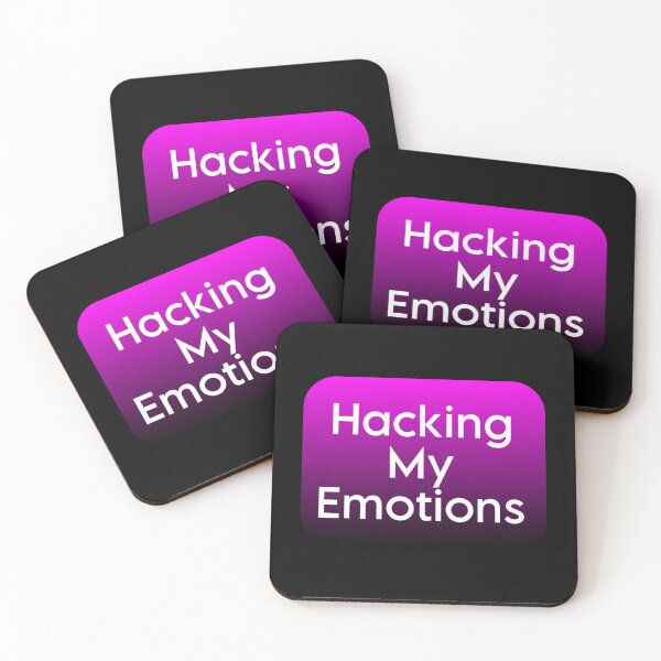 Item preview, Hacking My Emotions Sticker | Mental Health & Tech Humor Decal designed and sold by FestivityFinds.