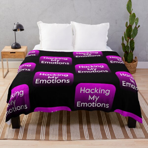 Item preview, Hacking My Emotions Sticker | Mental Health & Tech Humor Decal designed and sold by FestivityFinds.