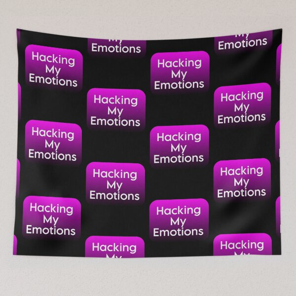 Item preview, Hacking My Emotions Sticker | Mental Health & Tech Humor Decal designed and sold by FestivityFinds.