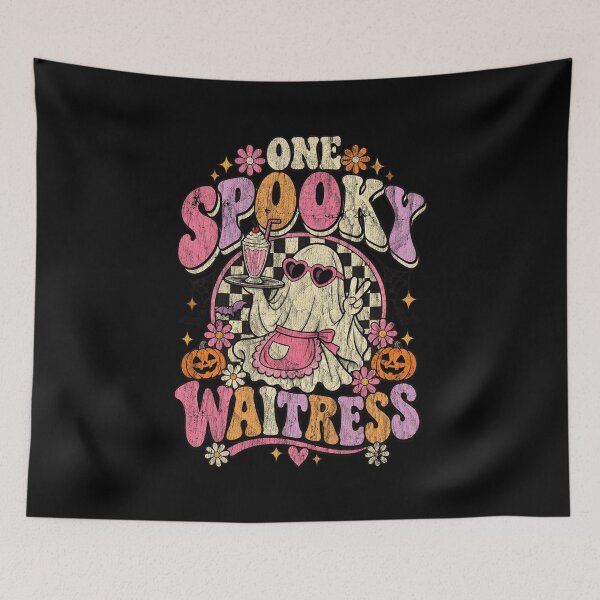 Item preview, One Spooky Waitress Halloween Ghost Server designed and sold by saralovesart.