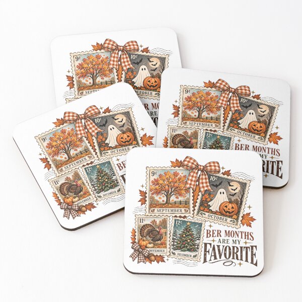 Item preview, Vintage Fall Halloween Thanksgiving Christmas Postage Stamps designed and sold by GenioFin.