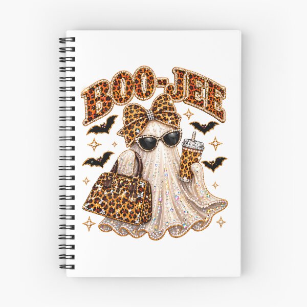 Item preview, Halloween Ghost with Leopard Bow and Rhinestones designed and sold by GenioFin.