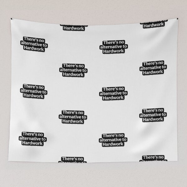 Item preview, There's No Alternative to Hardwork Sticker | Motivational Success Decal designed and sold by FestivityFinds.