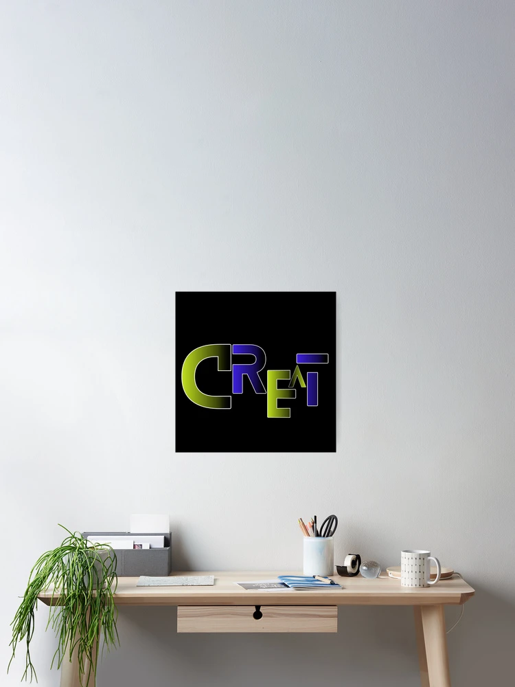Thumbnail 2 of 3, Poster, Creative Typography Neon Gradient Lettering Design designed and sold by Detroja Typography.