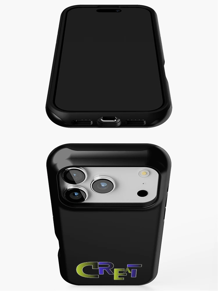 Thumbnail 3 of 4, iPhone Case, Creative Typography Neon Gradient Lettering Design designed and sold by Detroja Typography.