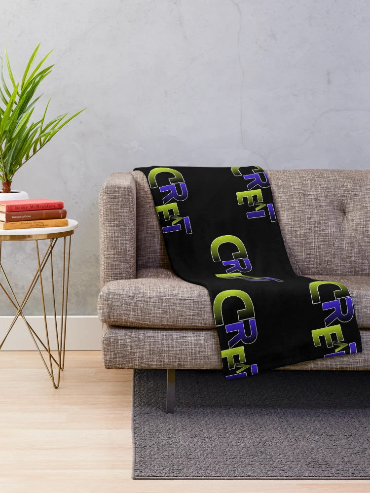 Thumbnail 2 of 6, Throw Blanket, Creative Typography Neon Gradient Lettering Design designed and sold by Detroja Typography.