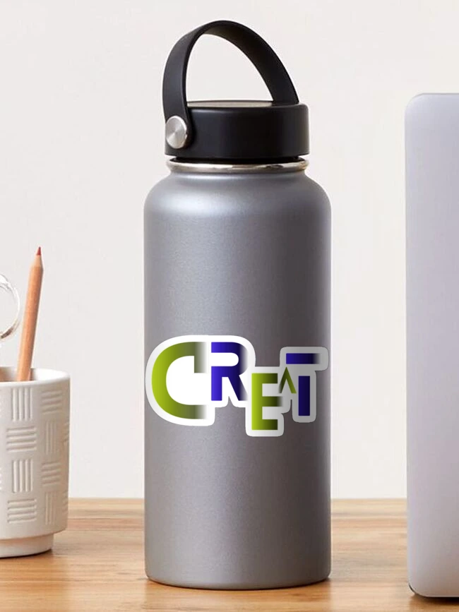Thumbnail 1 of 3, Sticker, Creative Typography Neon Gradient Lettering Design designed and sold by Detroja Typography.