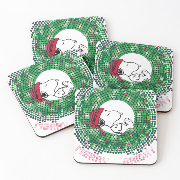 Item preview, Snoopy Merry & Bright Christmas Wreath designed and sold by AdrianMis.