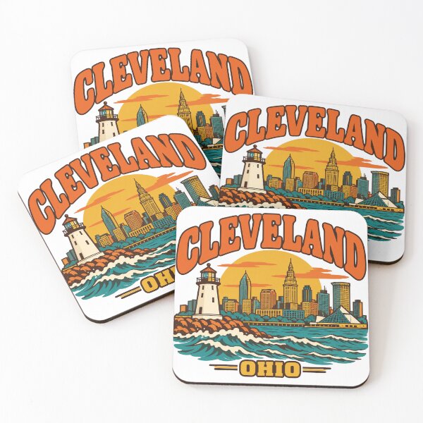 Artikelvorschau, Cleveland-Geschenk – Vintage-Reisekunst aus Cleveland, Ohio entworfen und verkauft von RedRubyBubble.