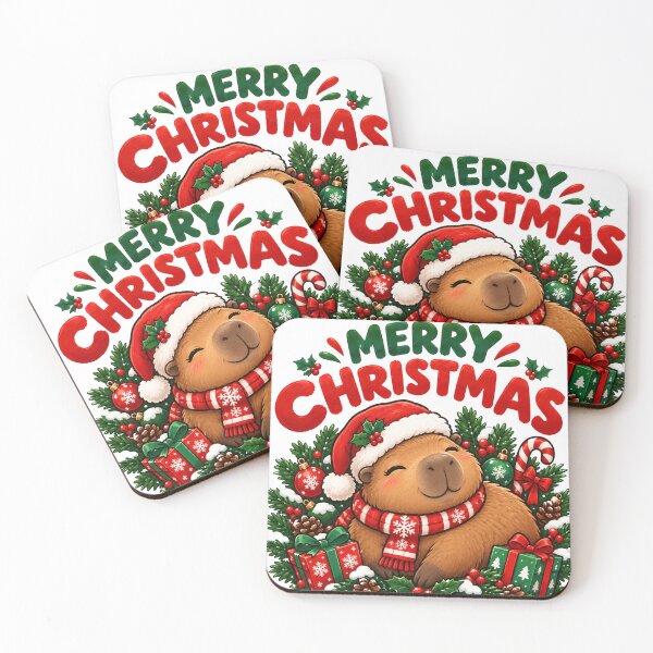 Item preview, Capybara Christmas designed and sold by devonclemon.