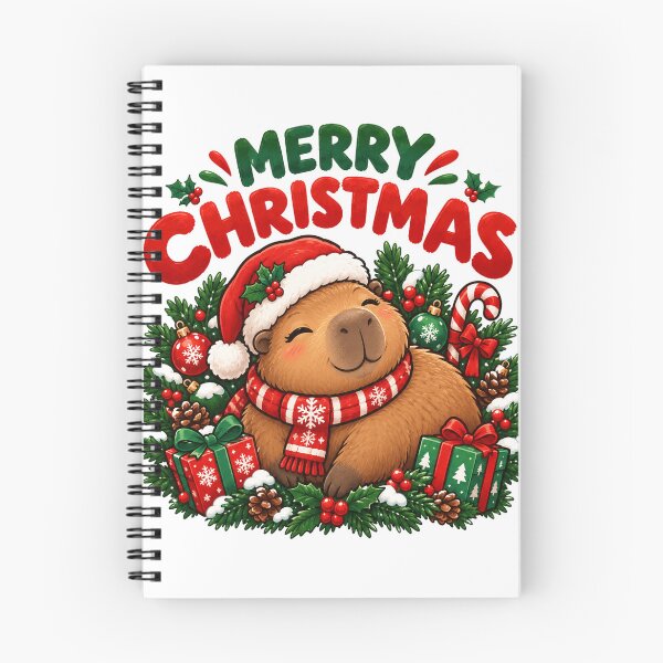 Item preview, Capybara Christmas designed and sold by devonclemon.