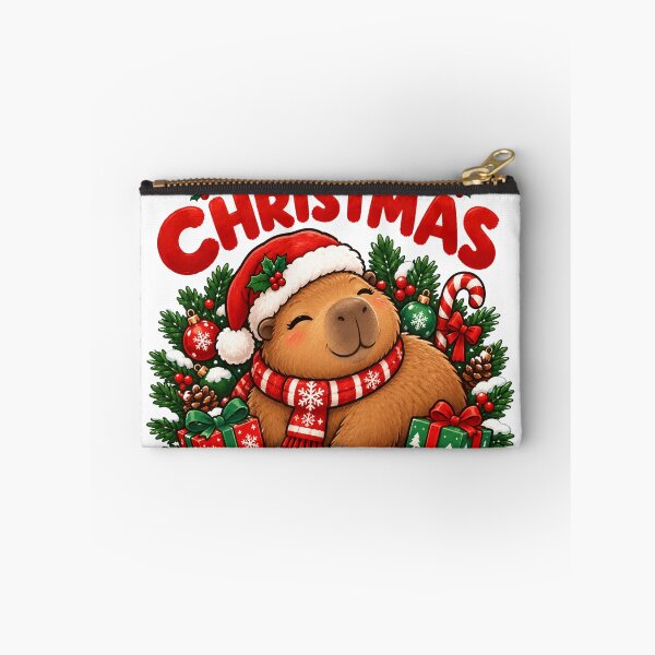 Item preview, Capybara Christmas designed and sold by devonclemon.