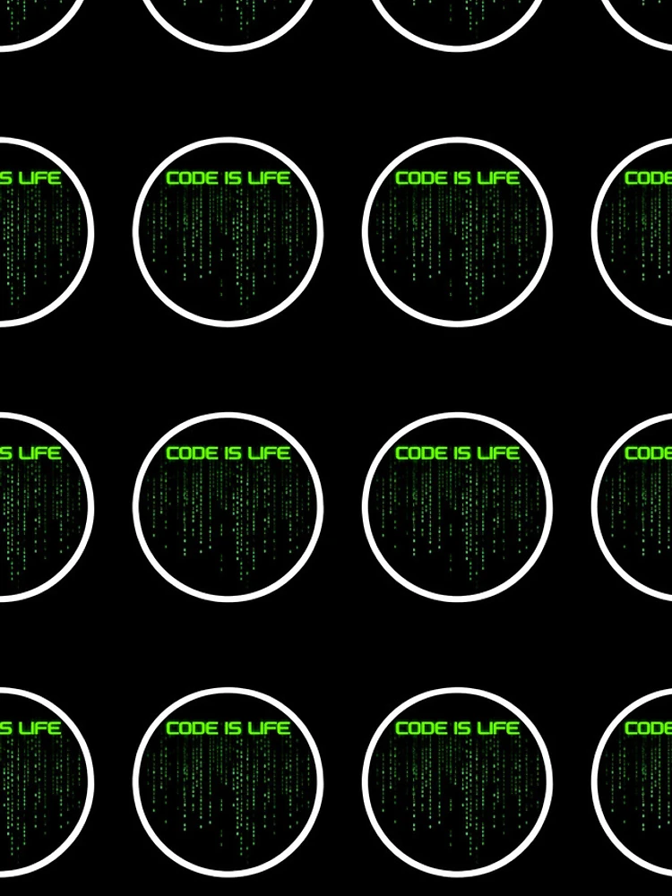 Thumbnail 4 of 4, iPhone Case, Code is Life Sticker Programmer Developer Tech Culture Decal designed and sold by FestivityFinds.