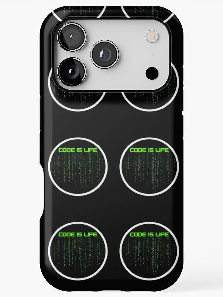 Thumbnail 1 of 4, iPhone Case, Code is Life Sticker Programmer Developer Tech Culture Decal designed and sold by FestivityFinds.