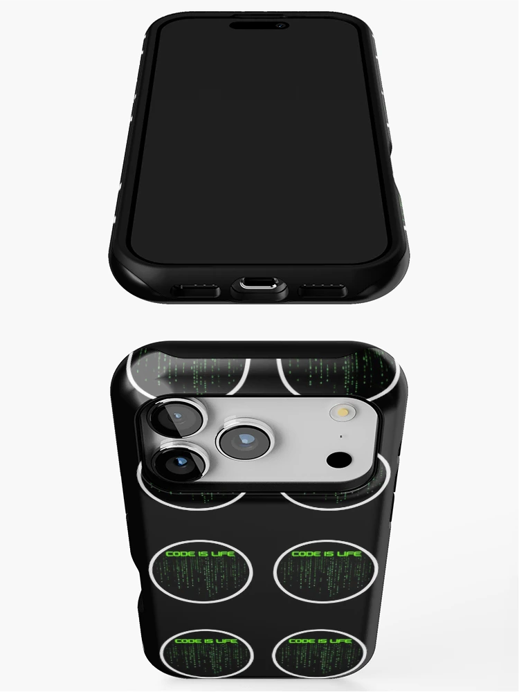 Thumbnail 3 of 4, iPhone Case, Code is Life Sticker Programmer Developer Tech Culture Decal designed and sold by FestivityFinds.