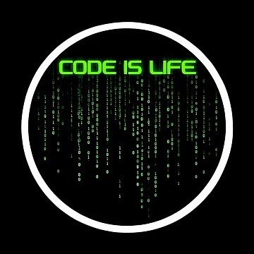 Artwork thumbnail, Code is Life Sticker Programmer Developer Tech Culture Decal by FestivityFinds