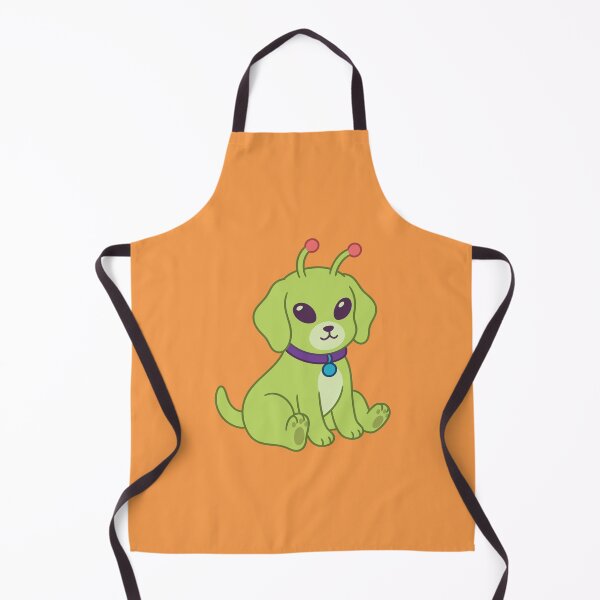 Item preview, Green Alien Dog With Antennae Cute Sci Fi Puppy designed and sold by zan-mf.