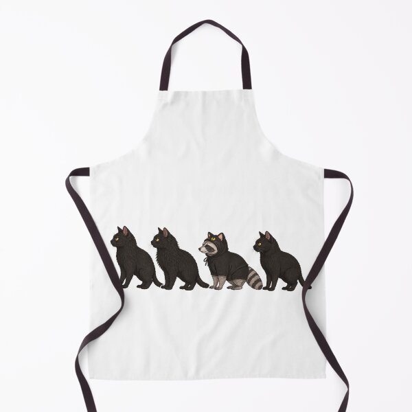 Item preview, Raccoon in Cat Costume Among Black Cats designed and sold by DienesAngele.