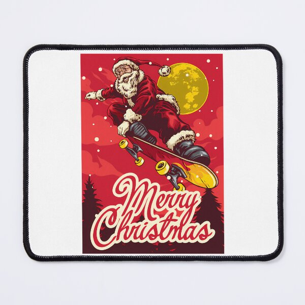 Item preview, Happy Santa Claus With Skateboard Santa Claus Snowman designed and sold by felton-jacelyn.