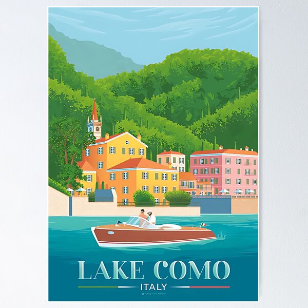 Item preview, Lake Como Italy Travel designed and sold by ConchitaDuffy.
