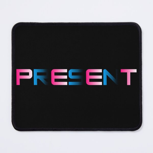 Item preview, PRESENT Pink & Blue Gradient Typography designed and sold by Detroja Typography.