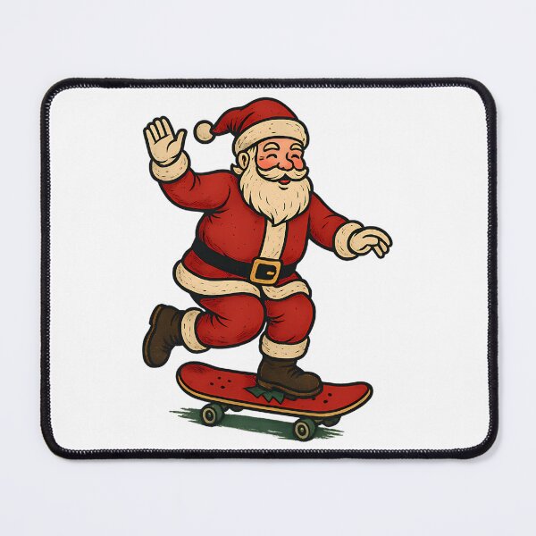 Item preview, Santa Skateboarding Holiday Rebel Ride designed and sold by felton-jacelyn.