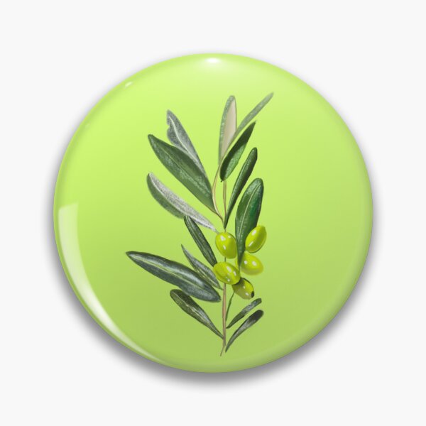 Item preview, Greek Olive Branch — Green Olives and Leaves designed and sold by Cobalt & Stone Art.