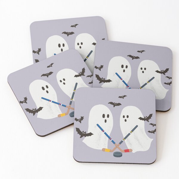 Item preview, Haunted Rivalry Halloween Hockey Ghosts designed and sold by Hakuna Ricotta.
