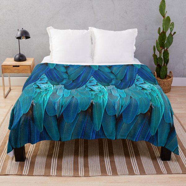 Item preview, Blue Macaw Feather Pattern designed and sold by MarionsArt.
